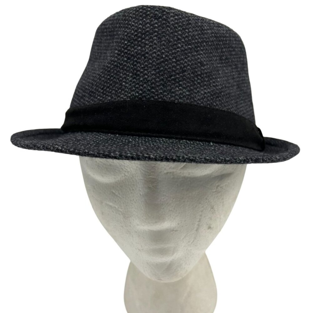 Vintage Stetson All American Mens Wool Blend Fedora Hat L/XL Gray Classic Casual